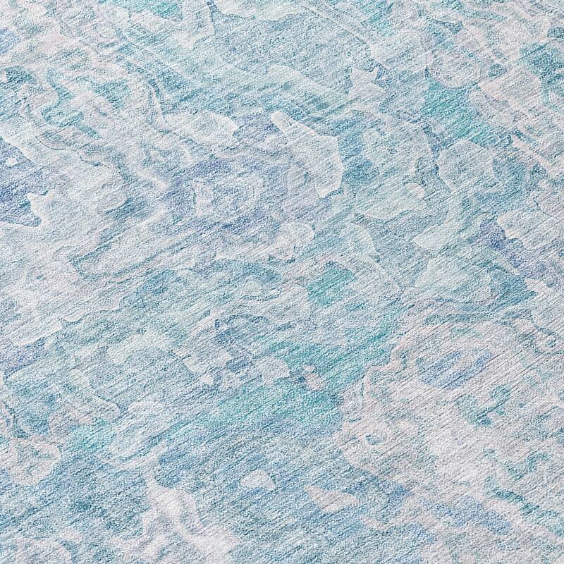 Machine Washable Indoor/ Outdoor Chantille Abstract Modern Rug