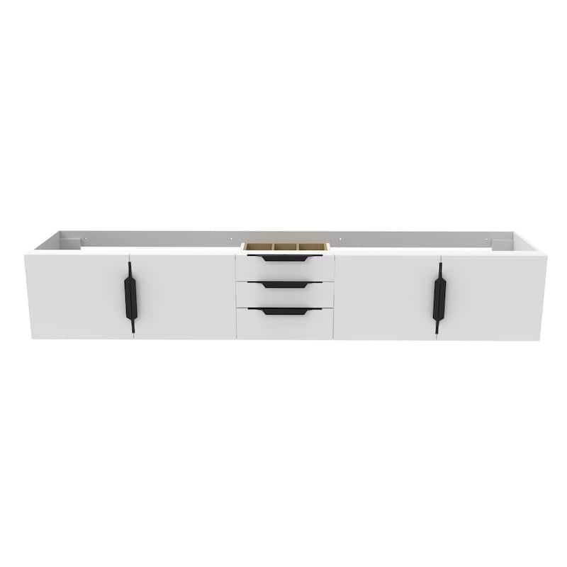 Alpine 84" Wall Mounted Bathroom Vanity (Base Only)