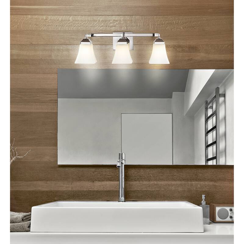 Staunton Iron/Glass Modern Cottage LED Vanity Light, Oil Rubbed Bronze by JONATHAN Y