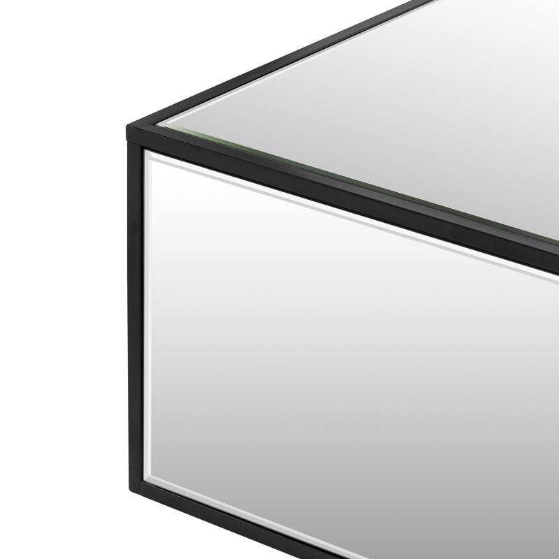 Modern Rectangular Mirrored Coffee Table