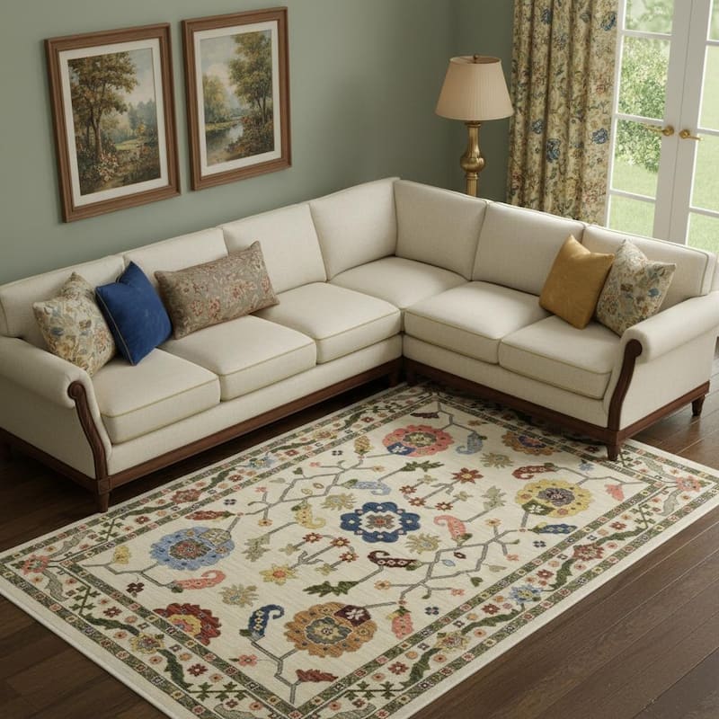 HomeRoots Oriental Traditional Rectangle Area Rug - 8' X 11'