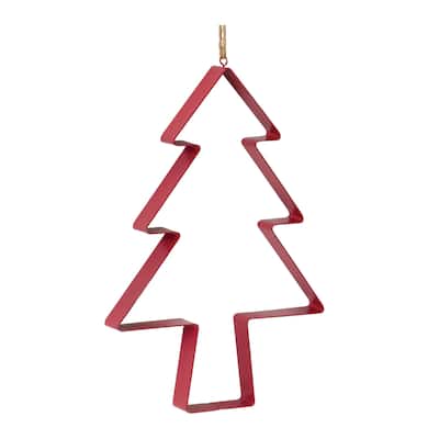 Pine Tree Cookie Cutter Christmas Ornaments - 12" - 4ct