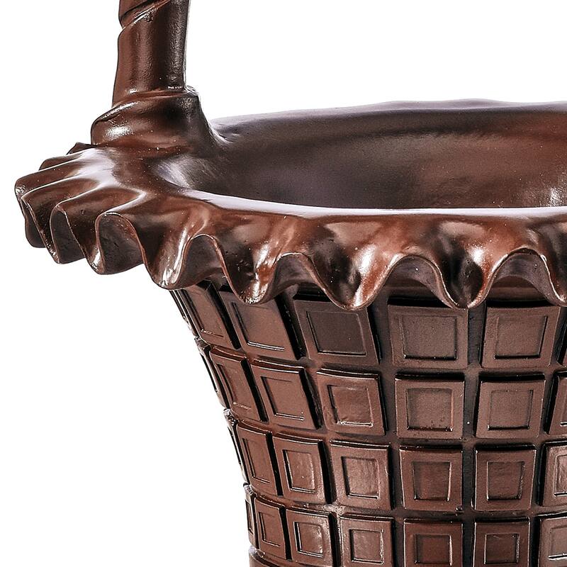 10" Resin Chocolate Easter Basket