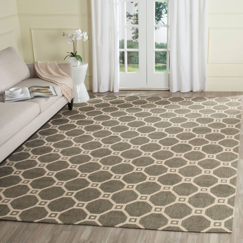SAFAVIEH Handmade Cedar Brook Imo Modern Jute Rug - 5' x 8' - Grey/Ivory - Rectangle