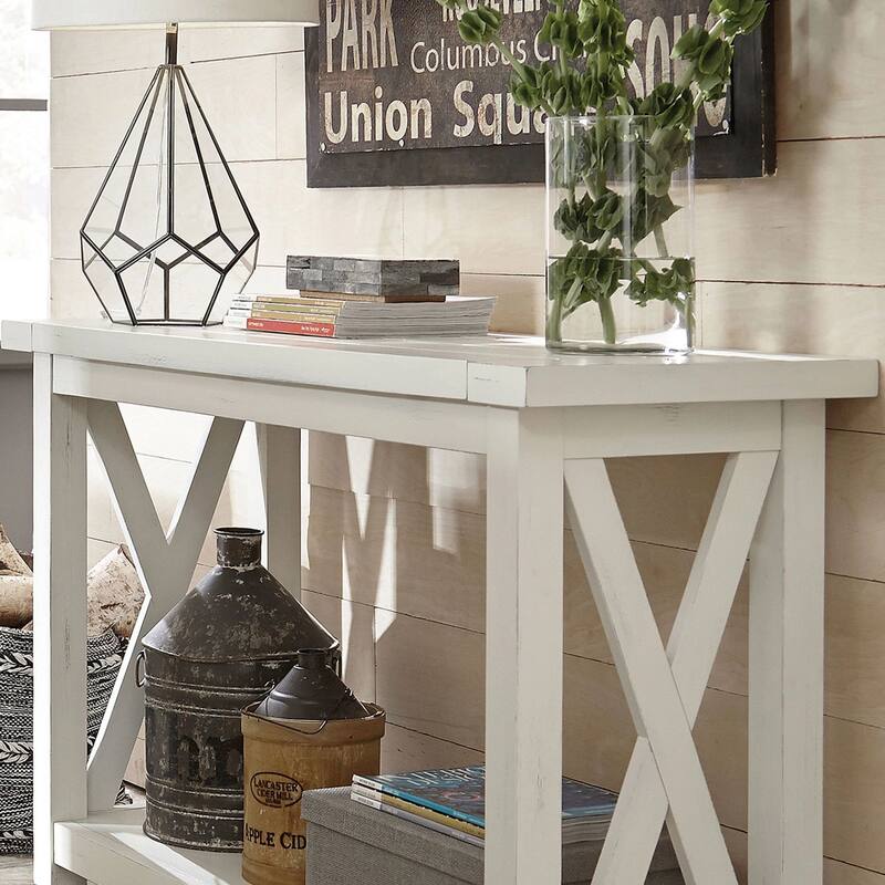 Homestyles Seaside Lodge Off-White Console Table