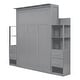 preview thumbnail 38 of 66, Murphy Bed Wall Bed with Shelves, Drawers and LED Lights