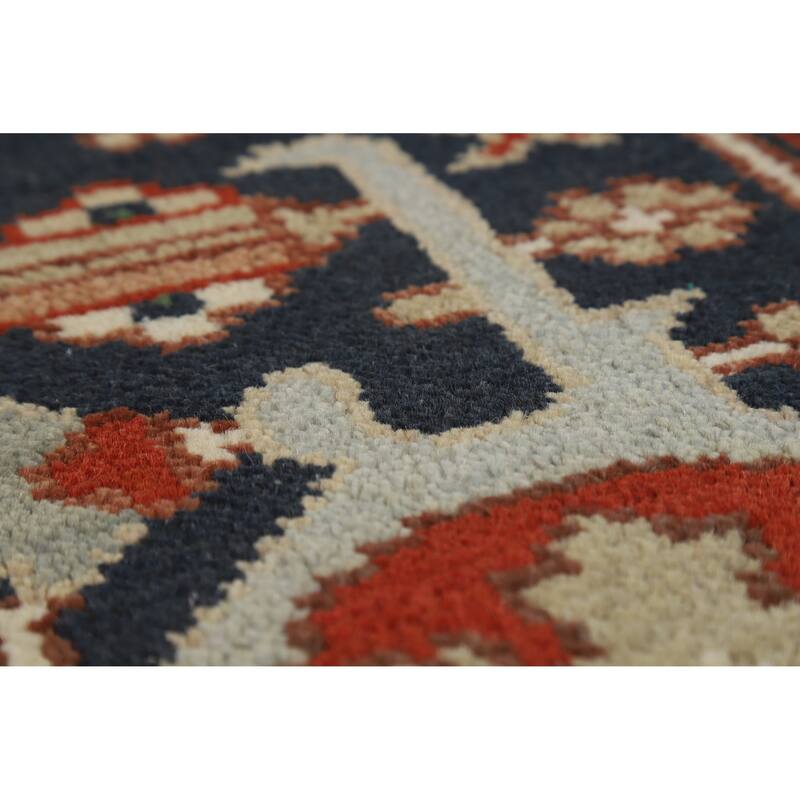 Hand Knotted Oriental 100% Wool Carpet Traditional Medallion Red Heriz (serapi) Area Rug - 11' 10'' X 8' 11''
