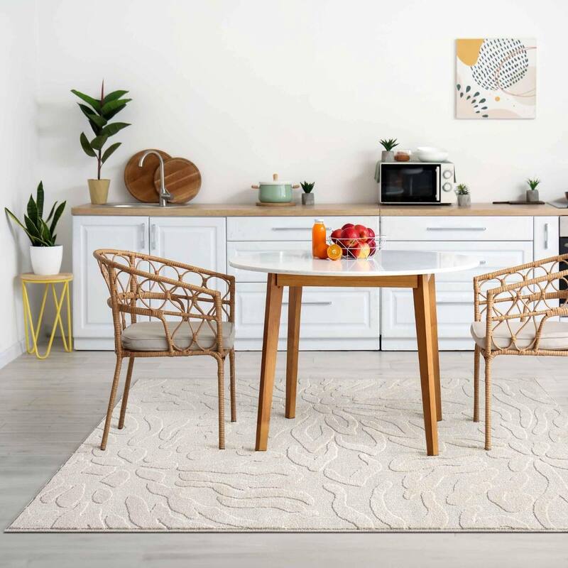 Luxe Weavers Abstract Floral Area Rug, Indoor Carpet for Living Room and Bedrooms