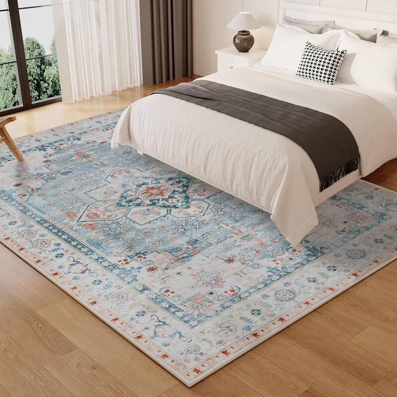 5x7 Rugs for Living Room, Soft Non-Slip Washable Area Rugs - 5x7