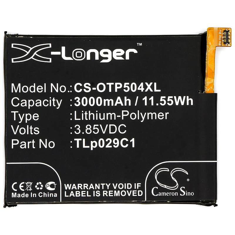 Battery for T-Mobile Revvl 5049Z A30 Plus Alcatel 5049S 5049W Greatcall TLp029C1 - Black