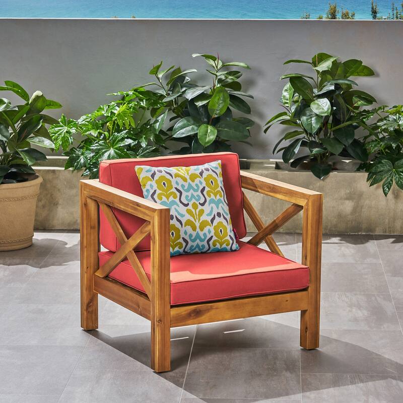 CLUB CHAIR for Outdoor Relaxation and Socializing - Red