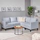 Zahra Modern Fabric 5-piece Sofa Sectional by Christopher Knight Home - Light grey