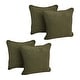preview thumbnail 19 of 19, Blazing Needles 18-Inch Microsuede Throw Pillows (Set of 4) Hunter Green