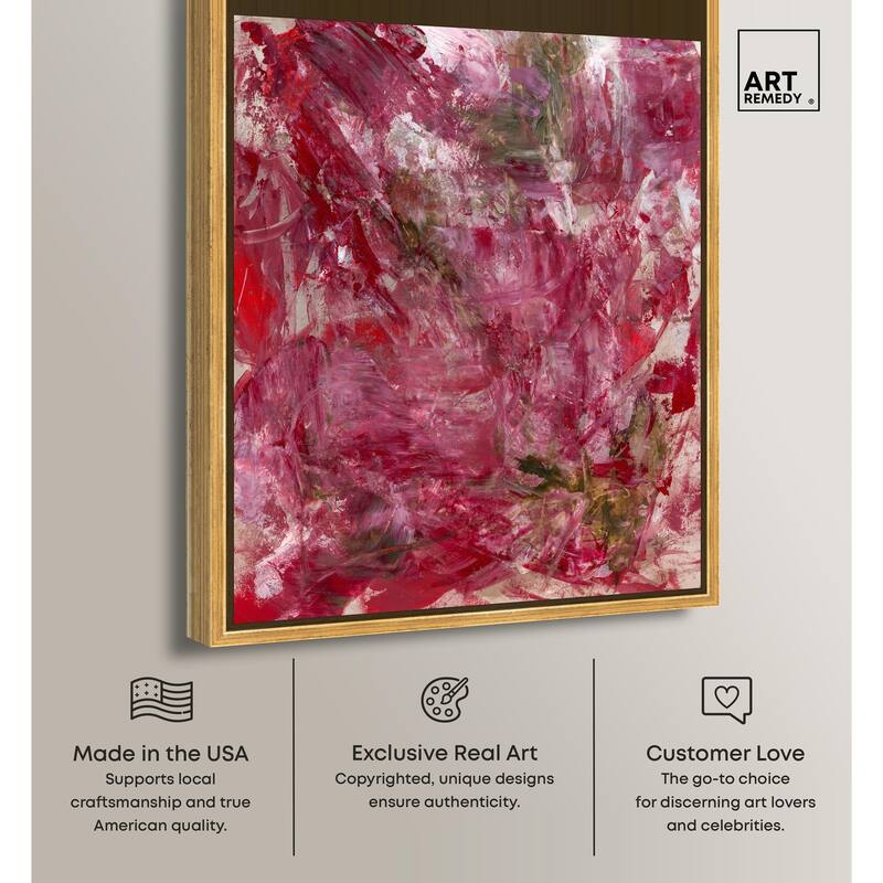 Shades of Red III Canvas by Art Remedy