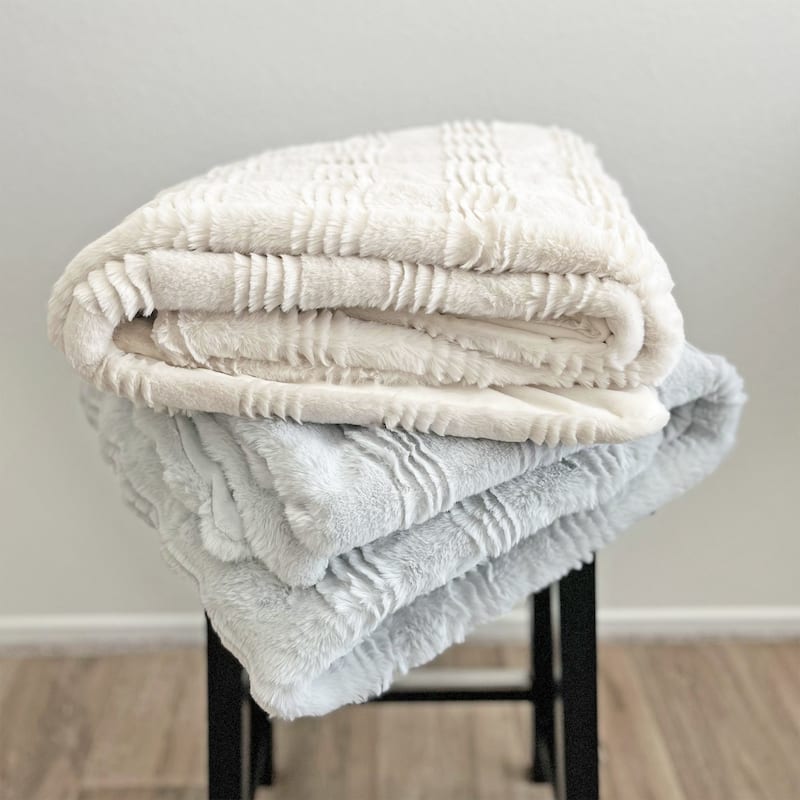 The Mood Ridged FauxFur Throw
