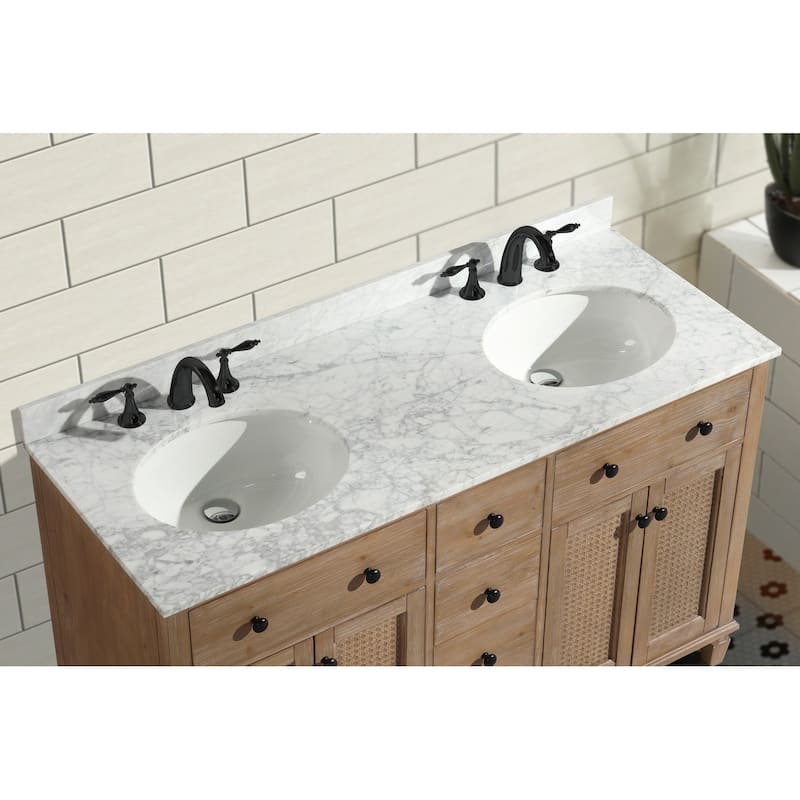 Ari Bath Annie 55" Bathroom Vanity Weathered Fir