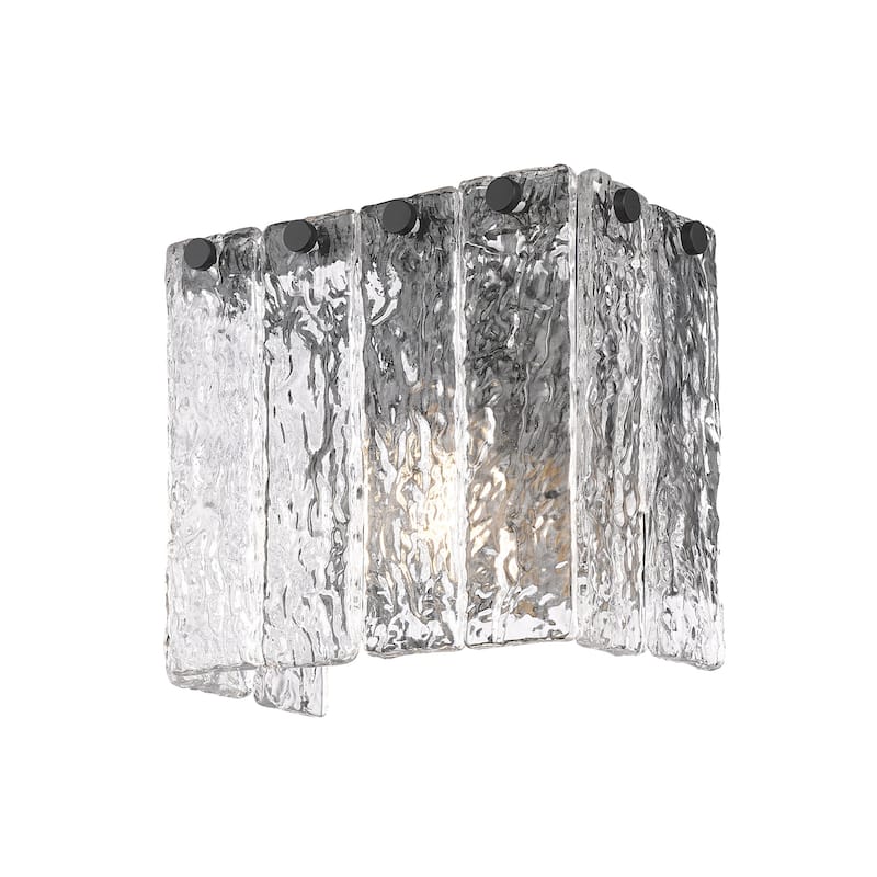 Z-Lite 1943-1S Glacier 7" Tall Bathroom Sconce