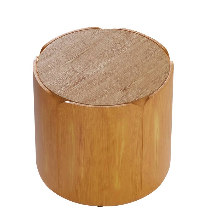 GDFStudio Kaelwyn MGO Cylindrical Waterproof Coffee Table