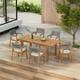 Option Grey Rope Chair+Teak Finish Table