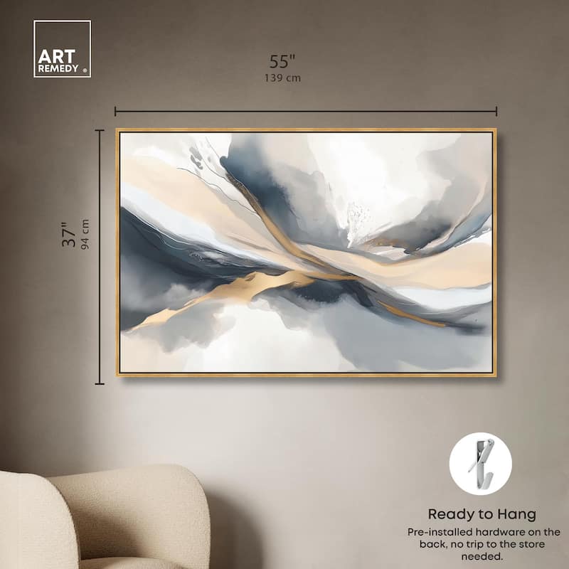 Dynamic Swirls II Canvas by Art Remedy