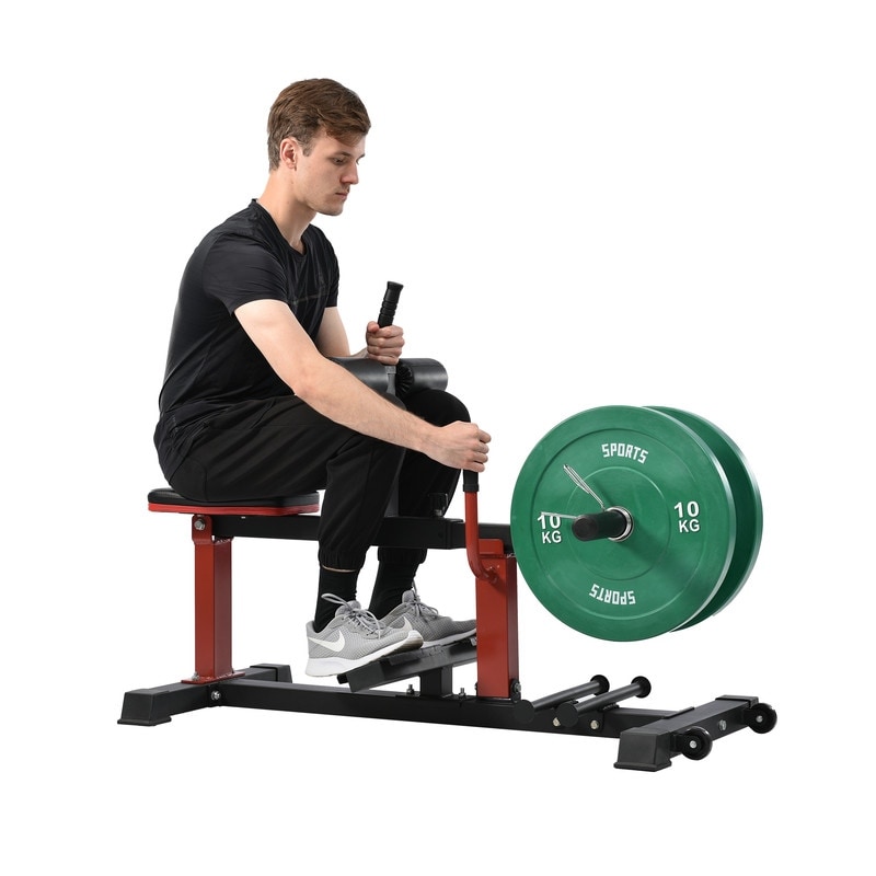 Soozier adjustable steel seated calf raise top exercise strength training gym equipment