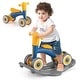 preview thumbnail 24 of 33, 3-in-1 Kids Rocking Horse with Balance Board and Removable Seat - 16” L x 24” W x 18.5” H