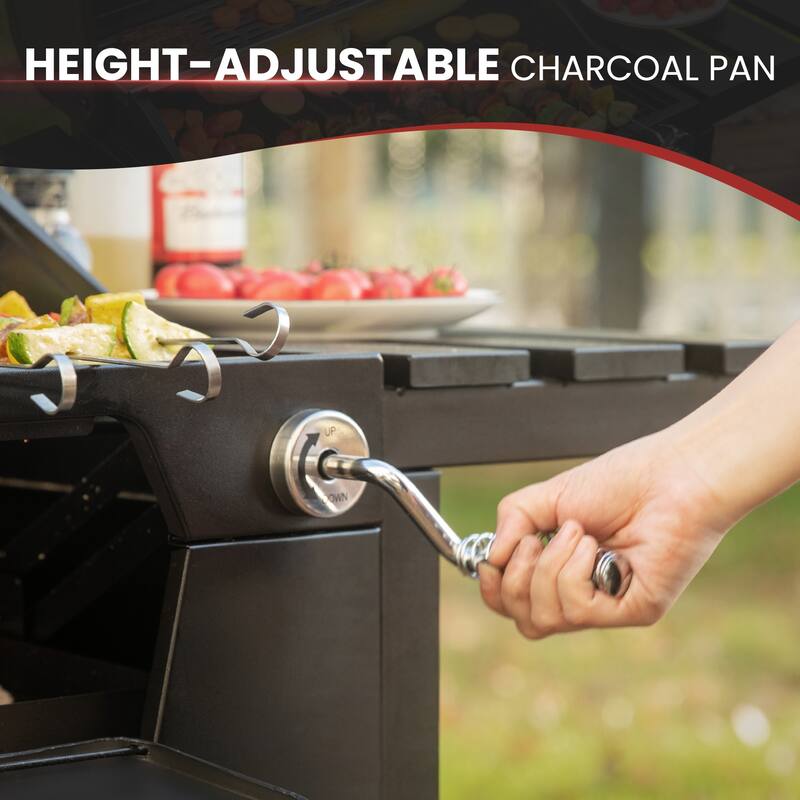 Royal Gourmet 24-inch Charcoal BBQ Grill, Black