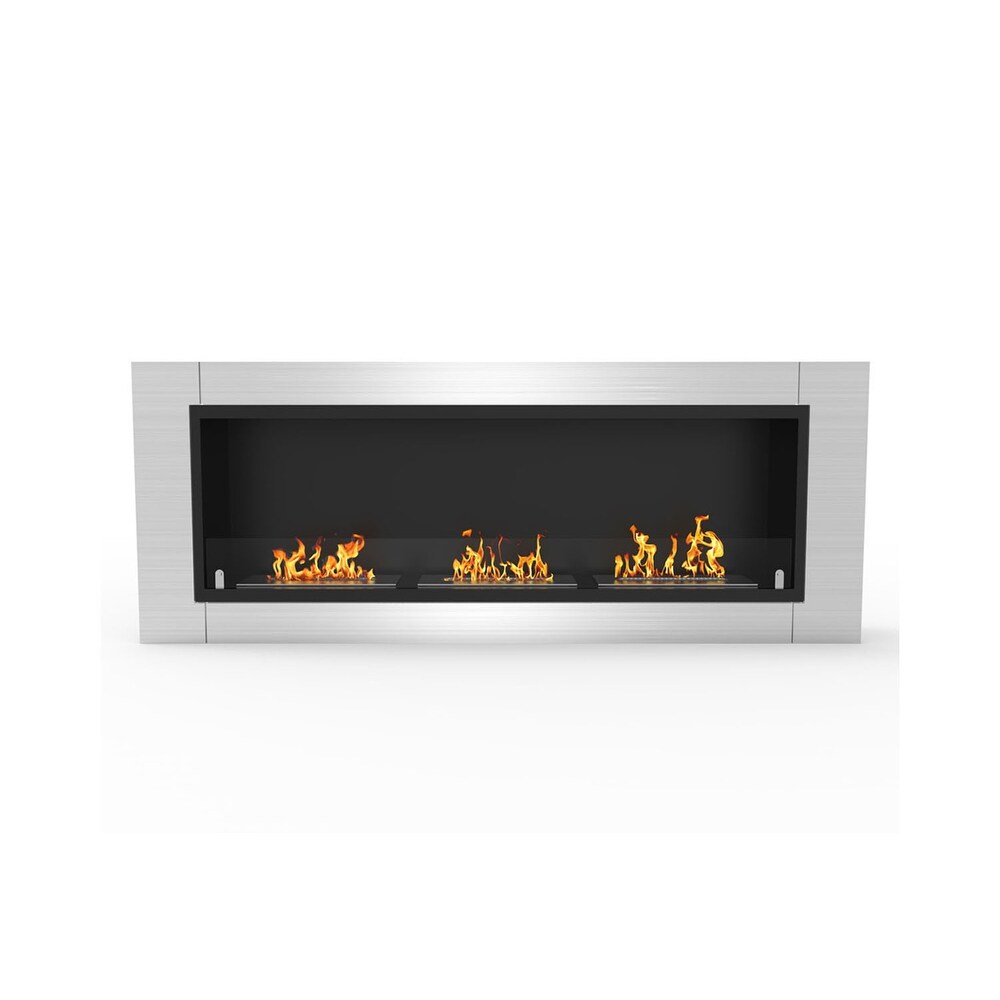Shop Regal Flame Elite Lenox 54 Inch Ventless Built In Recessed Bio Ethanol Wall Mounted Fireplace Overstock 30655617