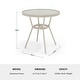 preview thumbnail 29 of 29, Martha Stewart All Weather Woven Bistro Table and Chairs Set with Aluminum Frames - 19"W x 21.75"D x 35"H