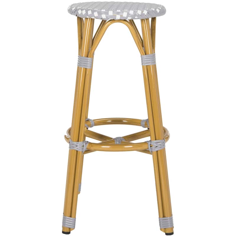SAFAVIEH Outdoor Jaida 30-inch Bar Stool (Fully Assembled) - 15Wx15Dx30H