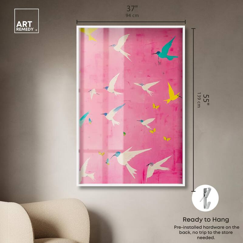 Soaring Sorbet Shadowbox by Art Remedy