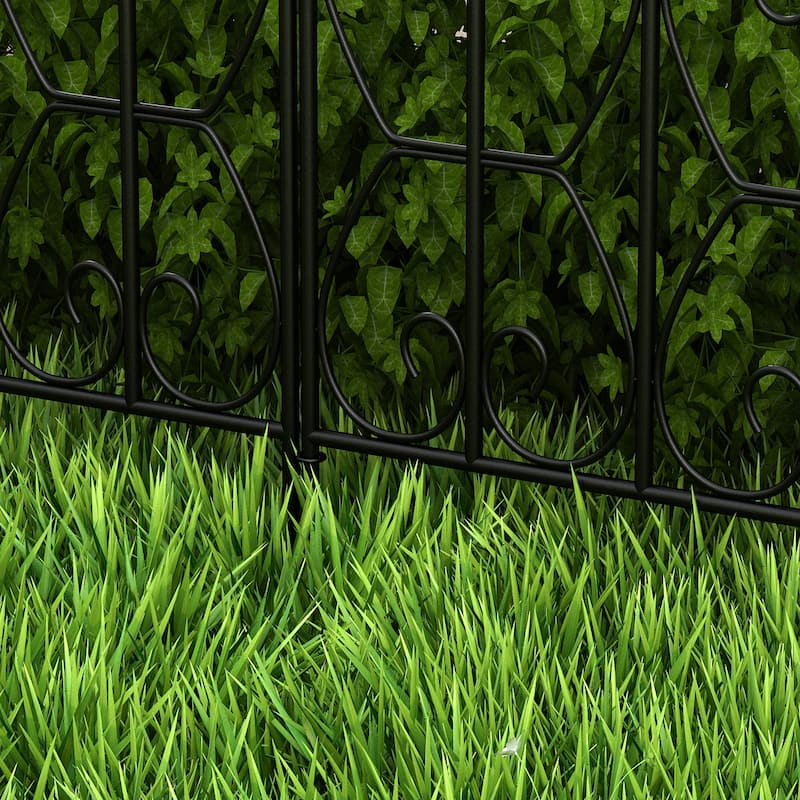 24"W x 32"H Decorative Metal Fence Panel(10 Pieces)