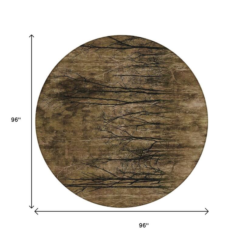HomeRoots Floral Transitional Rectangle Outdoor Rug