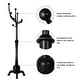 preview thumbnail 101 of 140, Tree-branch Rubberwood Freestanding Coat Rack with Hooks