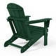 preview thumbnail 6 of 10, Polytrends Laguna Weather Resistant Outdoor Patio Folding Adirondack Chairs (Set of 4)