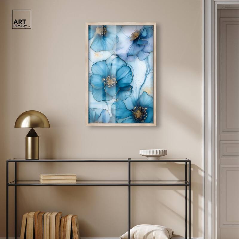 Gilded Cyanescence Shadowbox by Art Remedy