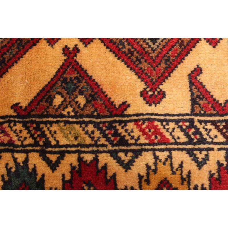 ECARPETGALLERY Hand-knotted Teimani Light Brown Wool Rug - 3'1 x 4'9