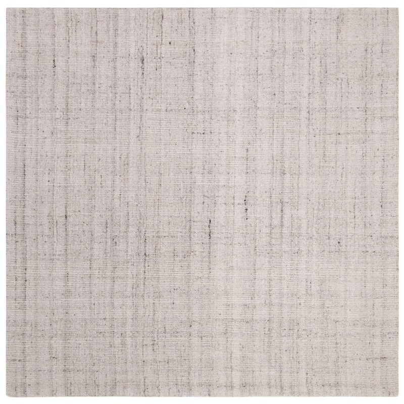 SAFAVIEH Handmade Abstract Nettie Modern Viscose Rug - 10' x 10' Square - Light Grey