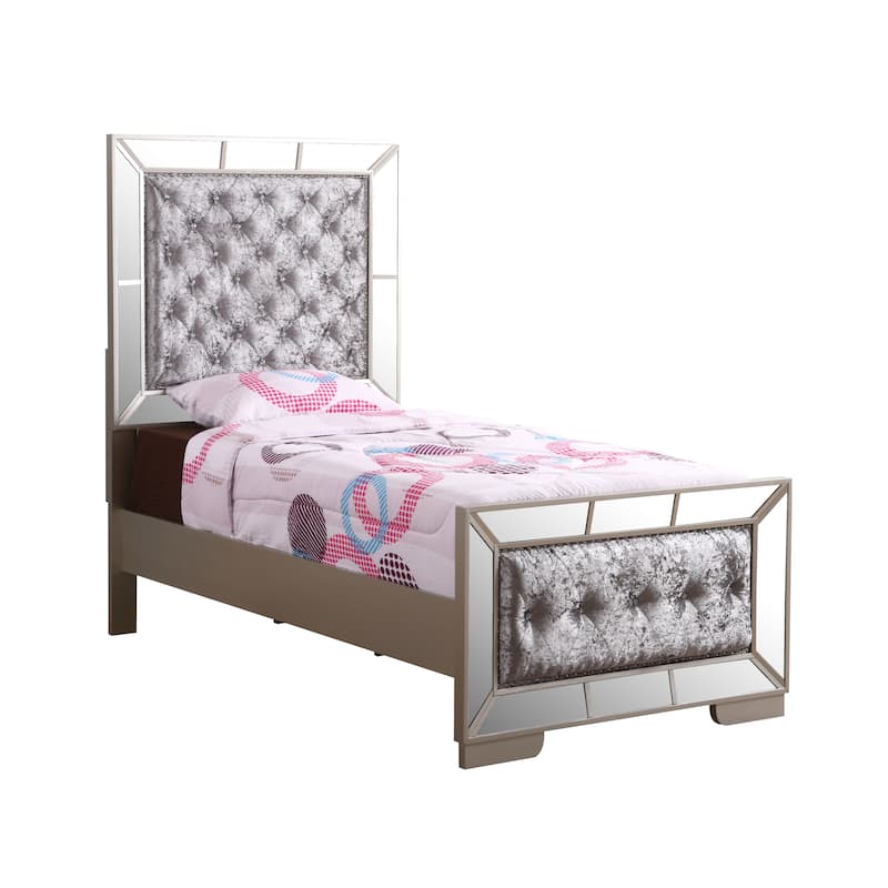 Hollywood Hills Velvet Tufted Bed