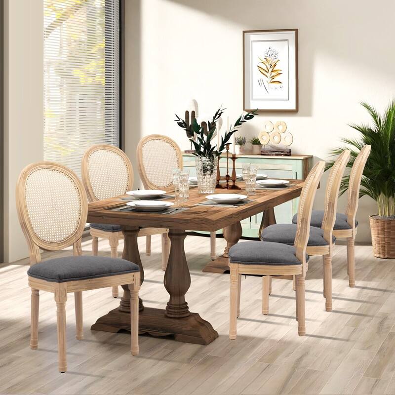 French Dining Chair with Nailhead Trim Set of 4