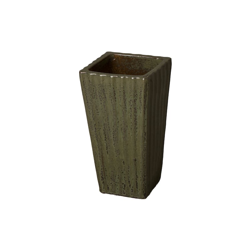 Frey Planter - Green - 9.5" x 9.5" x 15"