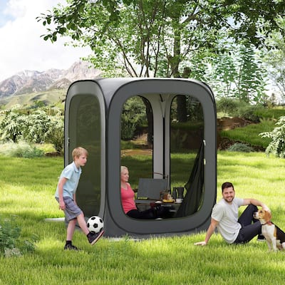 Pop Up Screen Room Tent Quick Setup Portable Outdoor Camping with Sun Protection - 70.9" L x 70.9" W x 86.6" H