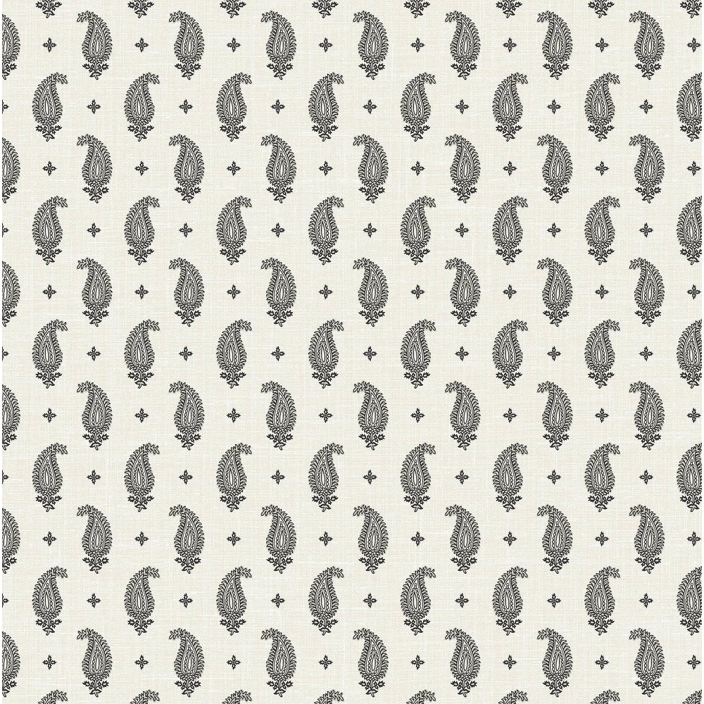 Seabrook Designs Maia Paisley Nonwoven Unpasted Wallpaper