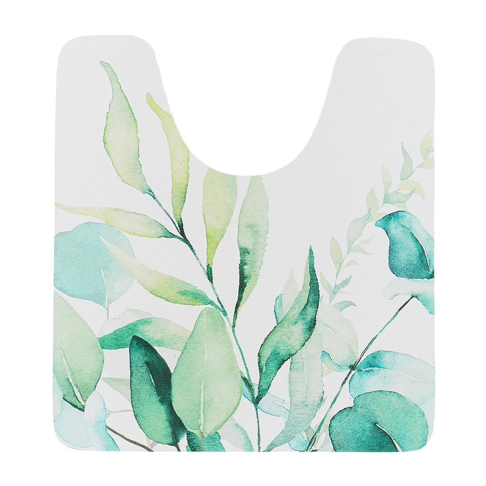 Decorative Contour Bath Mat 20x18 Ultra Absorbent Quick Dry Rug