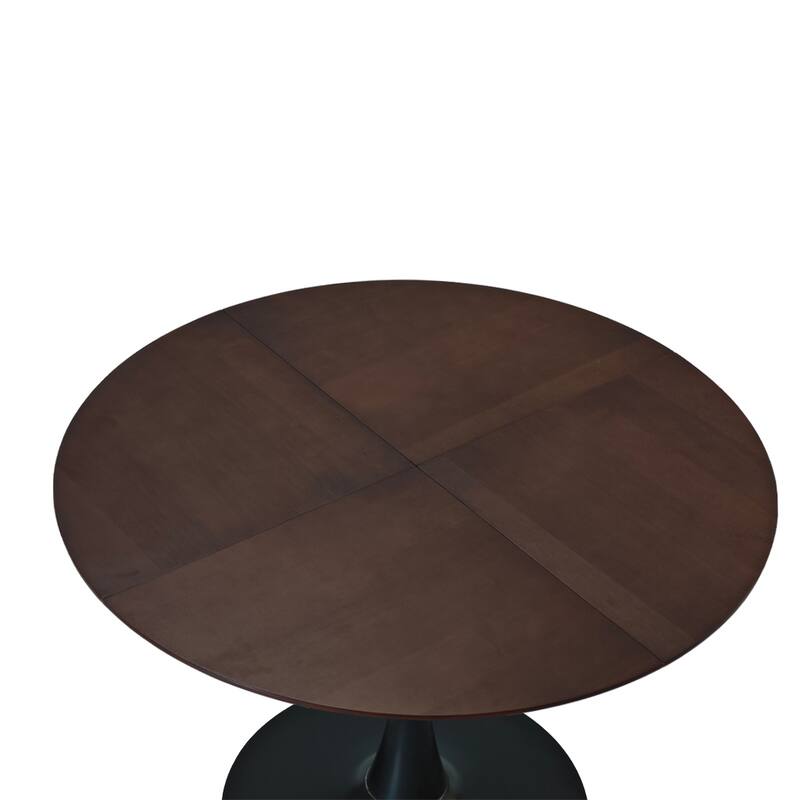 47.24" Modern Round Dining Table,Four Patchwork Tabletops