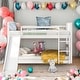 preview thumbnail 1 of 23, Modren Twin Over Twin Bunk Bed With Slide and Ladder For Bedroom