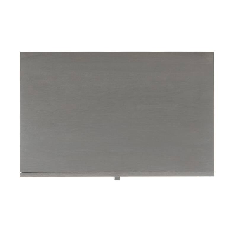 SAFAVIEH Herschel Grey/ Black Storage Cabinet - 27.5" x 17.6" x 21.6"