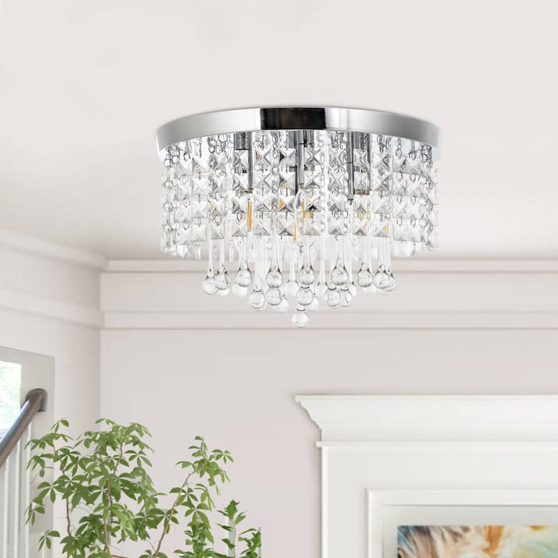 Modern Flush Mount Ceiling Light D15"H9"