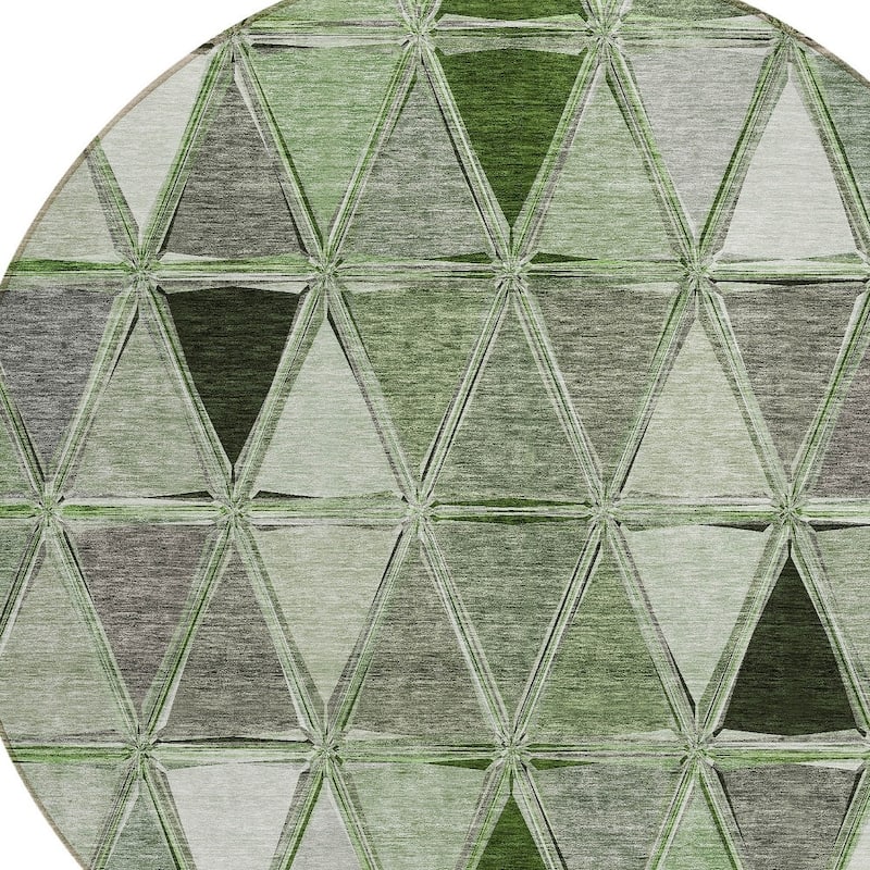 HomeRoots Geometric Transitional Rectangle Outdoor Rug