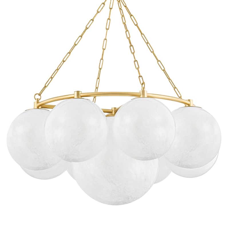 Hudson Valley Lighting 5243 Thornwood 9 Light 43" Wide Chandelier - Aged Brass